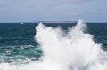 Inisheer Aran Island through the spray